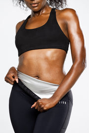 sweat leggings for women front sweaty stomach full